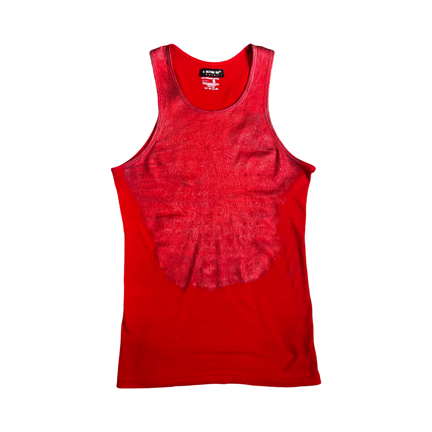 Crimson Melted Foil Tank Top