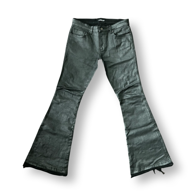 Flared Wax Denim