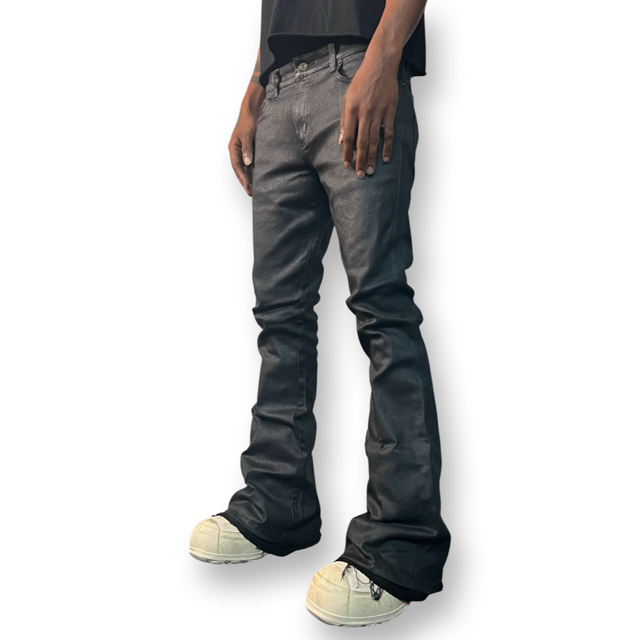 Flared Wax Denim – lilbastardboy Flared Wax Denim – lilbastardboy