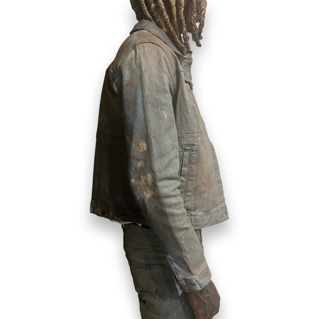 Worker Waxed Cropped Jacket