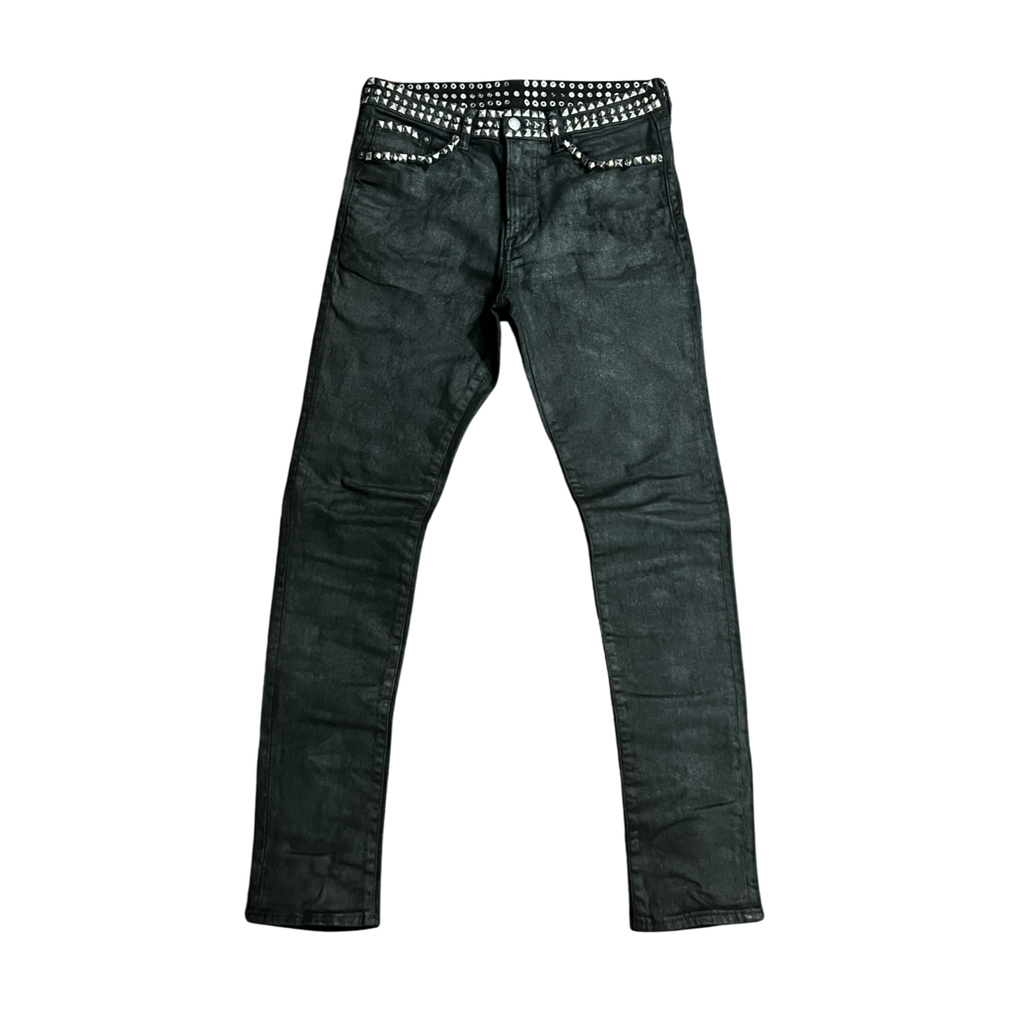 Hyper Studded Wax Denim