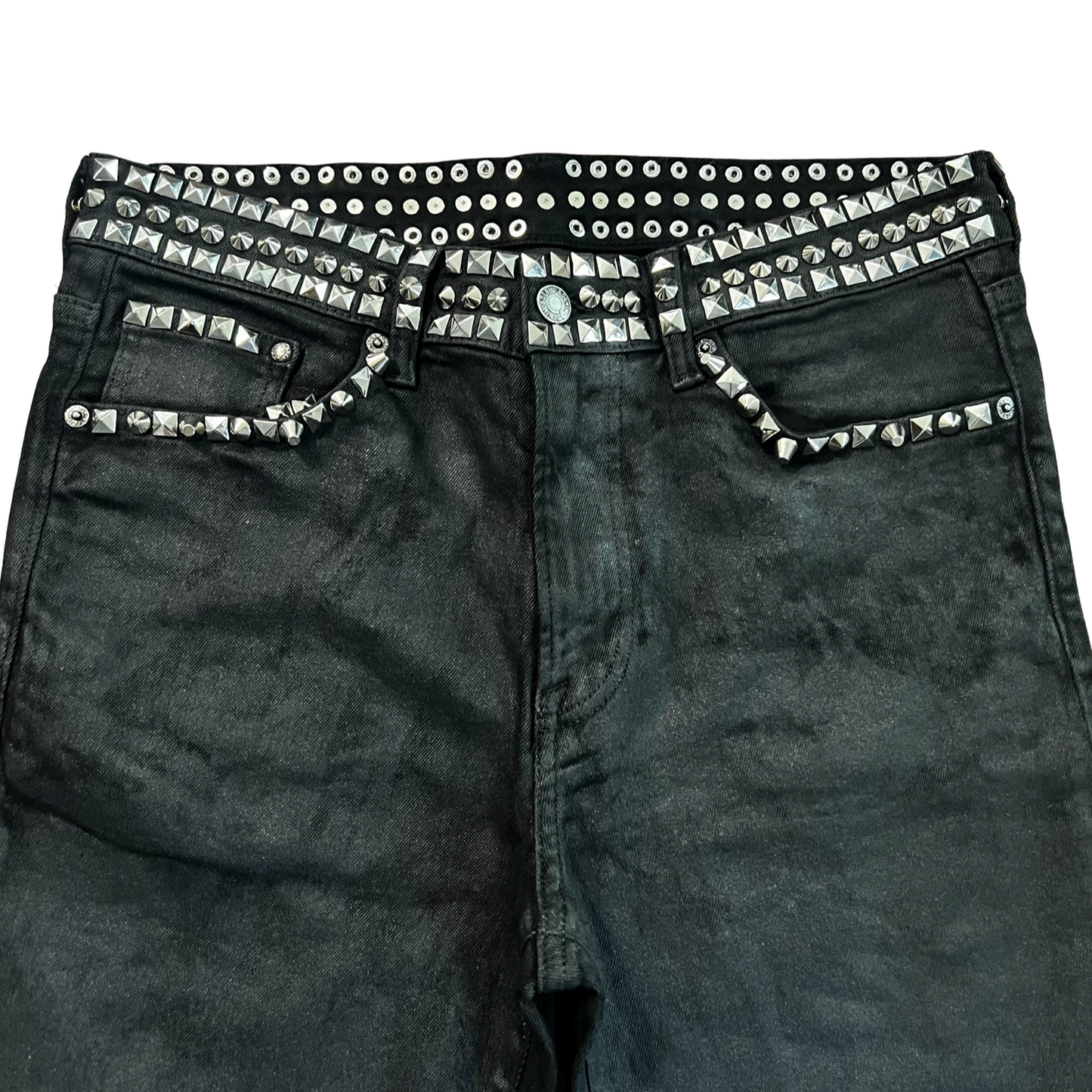 Hyper Studded Wax Denim