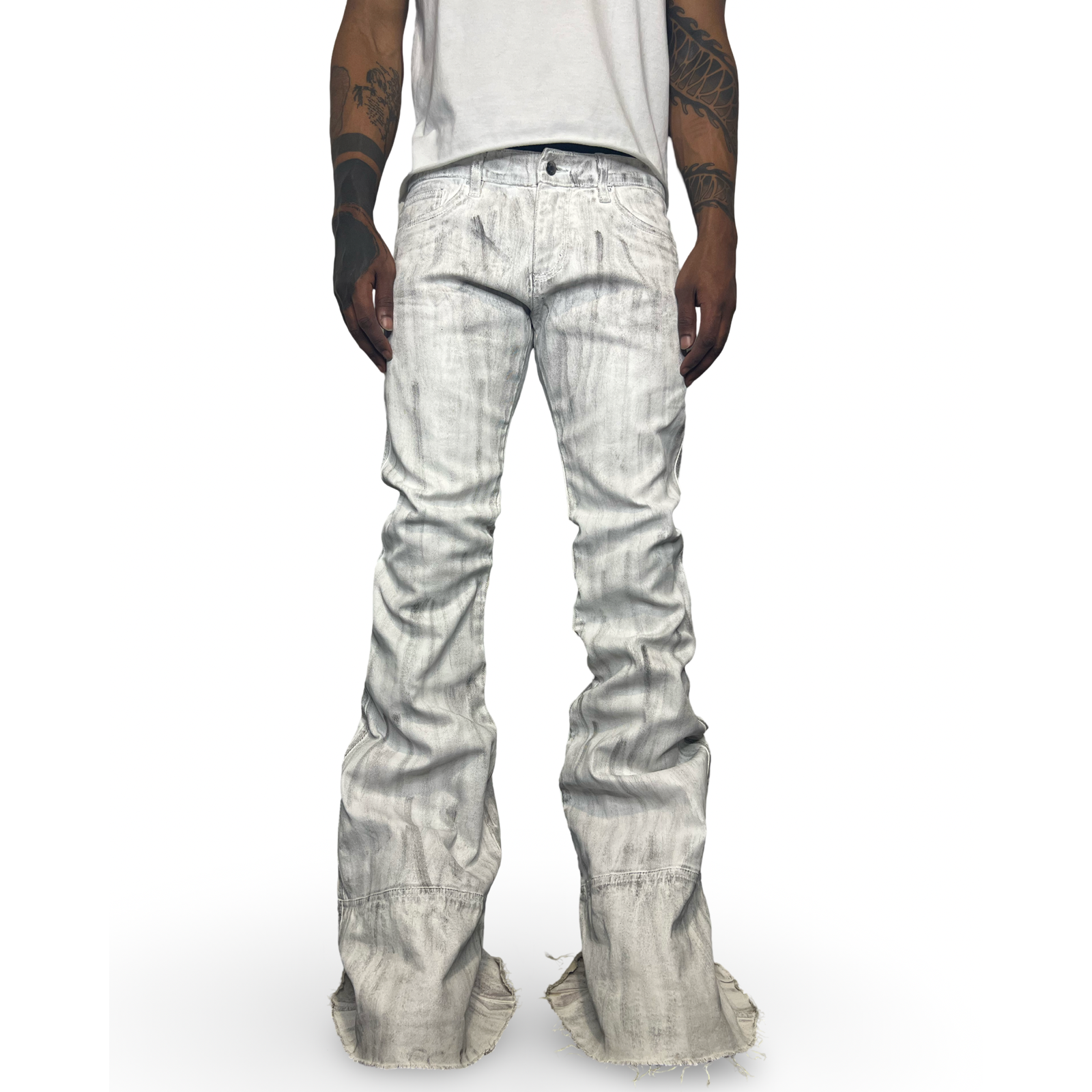Ash White Mantle Wax Denim – lilbastardboy
