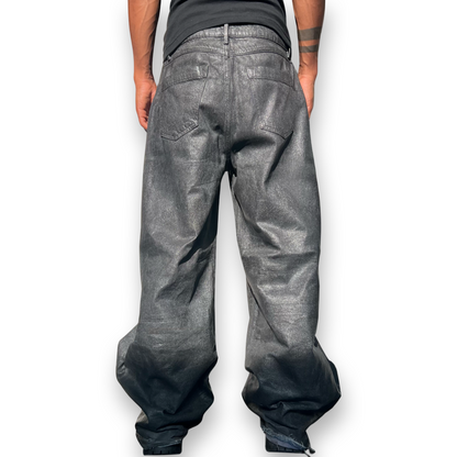 Wide-leg Wax Denim – lilbastardboy Wide-leg Wax Denim – lilbastardboy