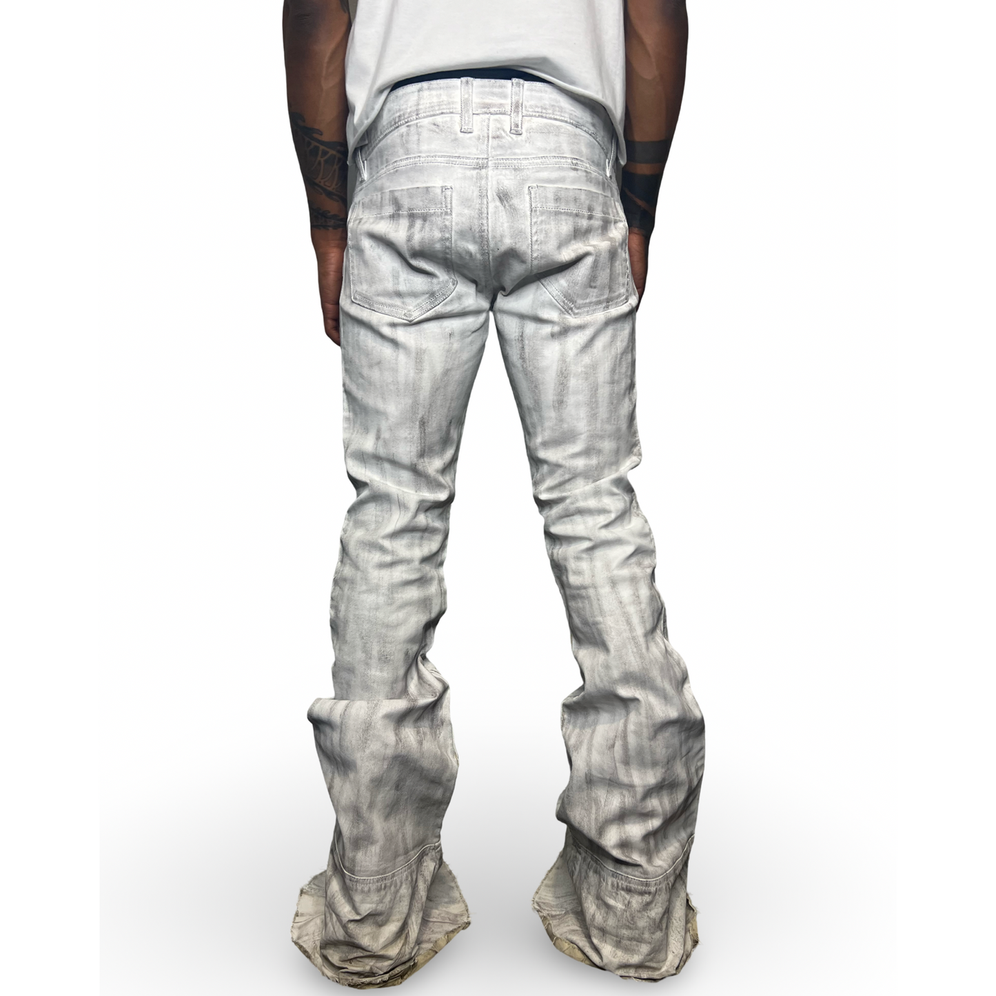 Ash White Mantle Wax Denim