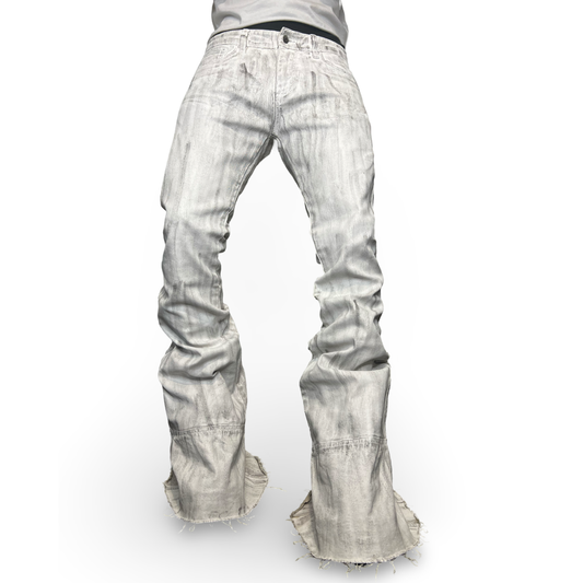 Ash White Mantle Wax Denim