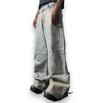 Worker Wide-leg Wax Denim