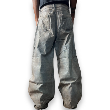 Worker Wide-leg Wax Denim – lilbastardboy