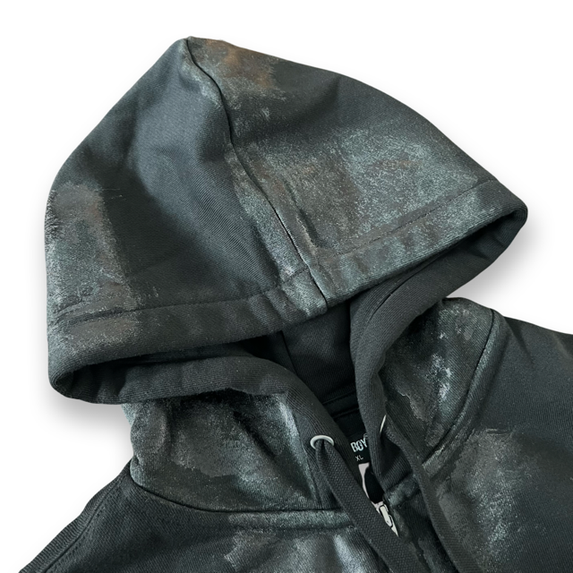 Melted Foil Zip-Up Hoodie