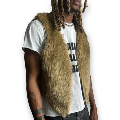 Rebirth Fur Vest (Tan)