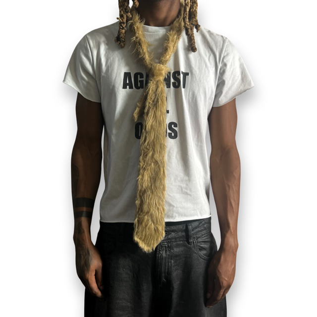 Rebirth Fur Tie (Tan)