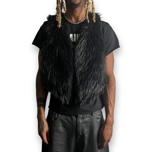 Rebirth Fur Vest (Blk)