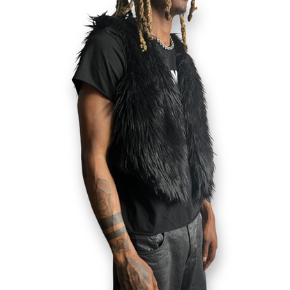 Rebirth Fur Vest (Blk)