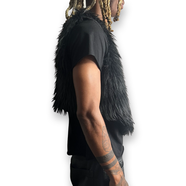 Rebirth Fur Vest (Blk)