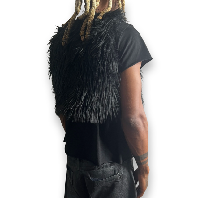 Rebirth Fur Vest (Blk)