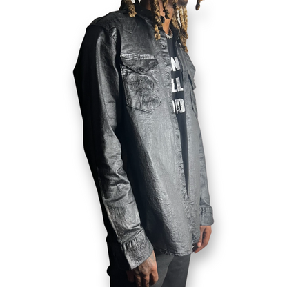 "Reaper" Waxed Button Up Shirt