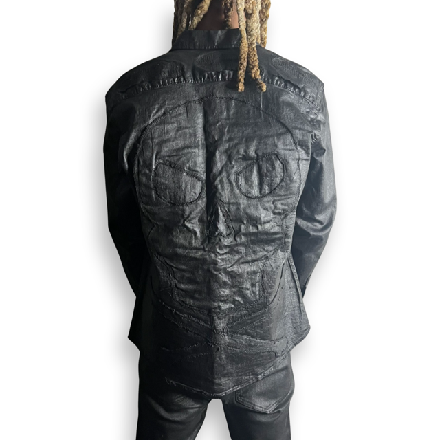 "Reaper" Waxed Button Up Shirt