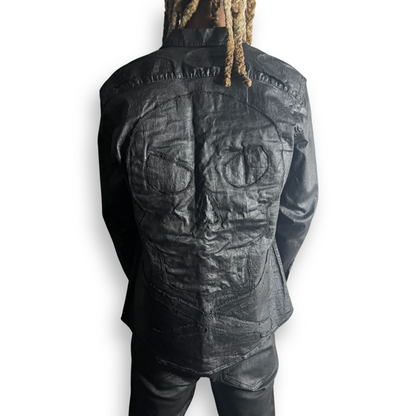 "Reaper" Waxed Button Up Shirt