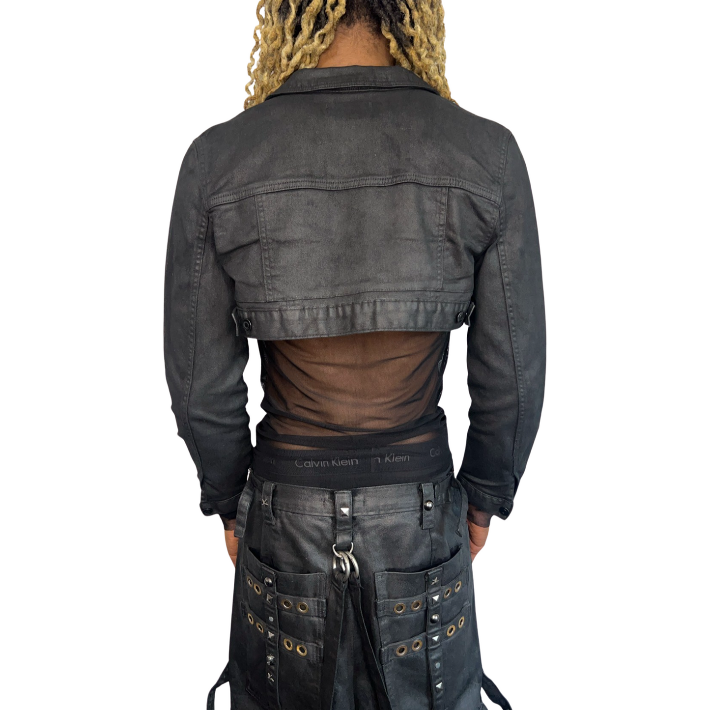 Sasha Fierce Waxed Cropped Jacket