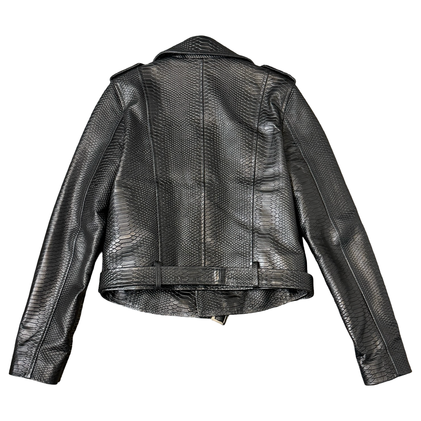 "REX" Python Leather Jacket