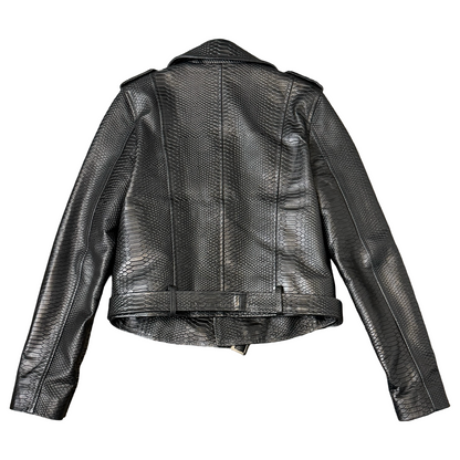 "REX" Python Leather Jacket