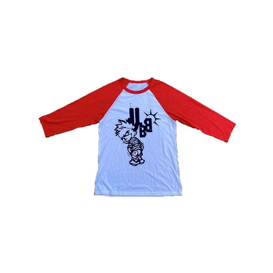 Red NY Bastard Boy Raglan Tee