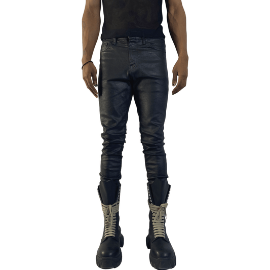 Essential Black Wax Skinny Jeans