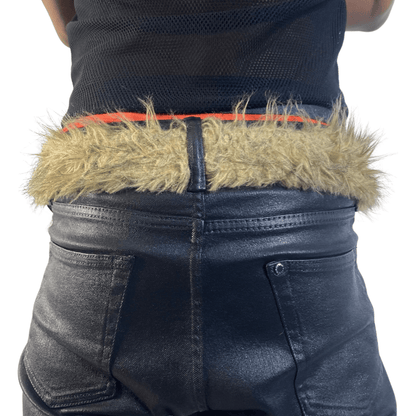 Lions Mane Tan Fur Belt